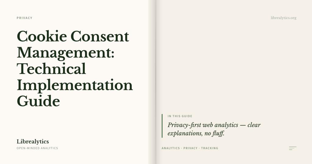 Cookie Consent Management: Technical Implementation Guide